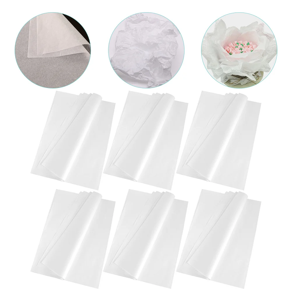 200 Sheets Translucent Copy Paper Flower Packing for Wrapping Material Crafting Bulk Towels Gift Wraps Supplies