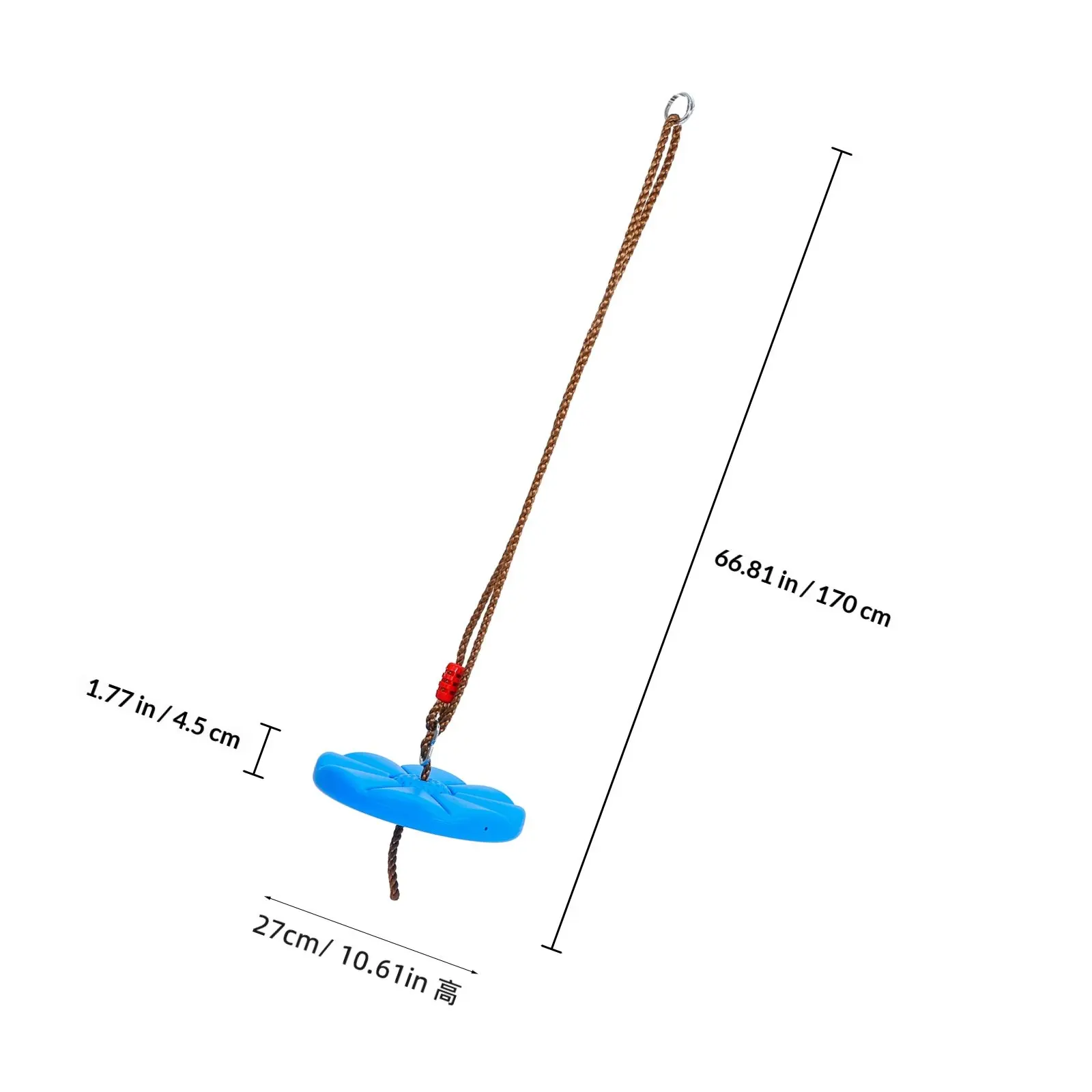 Set Altalena Ottagonale a Petali in Ferro PE, Facile da Installare, Altalena Sospesa per Bambini, Uso Esterno in Giardino e Parco Giochi