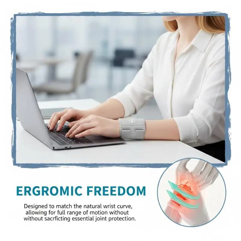 

Компрессионный бандаж для запястья TFCC с регулируемой лентой для облегчения боли в локтевой стороне, эргономичный дизайн для комфортного длительного ношения