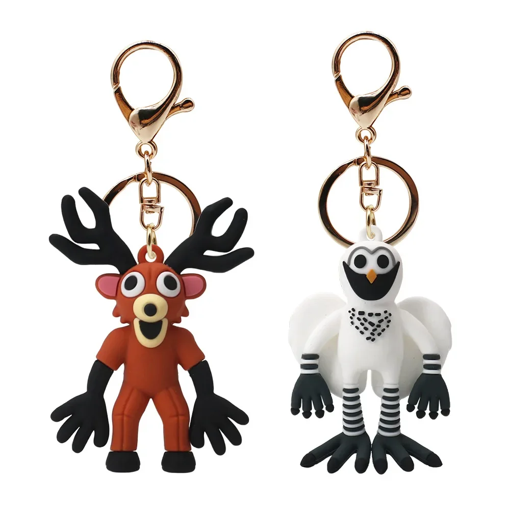 Cute 99 Nights In The Forest PVC Game Merchandise Brown Stand And Sit Elk Deer White Owl Pillow For friends Gifts Wholesale