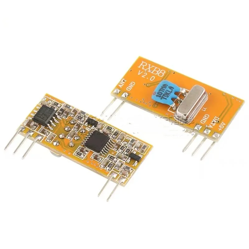 2PCS New RXB8 V2.0 433mhz Ultra -Display Module Anti -Electric Strike Interference High -Sensitivity Wireless Receiving Module