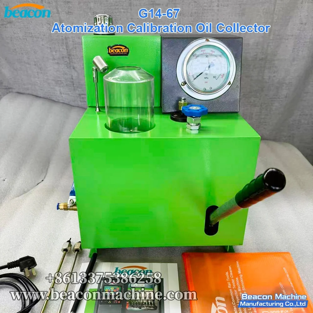 

G14-67 Diesel Fuel Injector Pop Tester Nozzle Validator with Atomization Oil Collector Device