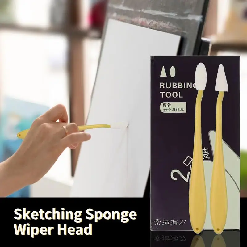 Paper Art Blending Stumps Stumps Sketch Trimmer Sketch Erase Sponge Wiper Pencils Sketch Wipe Scrapers Drawing Tools For Artist