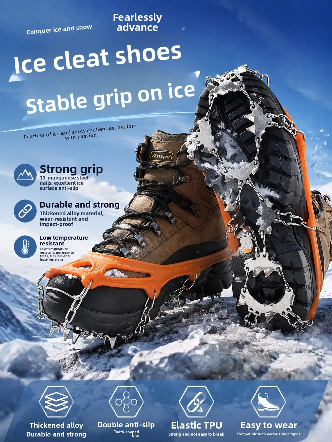 copri-scarpe-antiscivolo-con-artigli-per-ghiaccio-facili-da-indossare-e-togliere-ideali-per-l'inverno-l'arrampicata-in-montagna-le-passeggiate-sulla-neve-protezione-anticaduta-per-scarpe-da-esterno