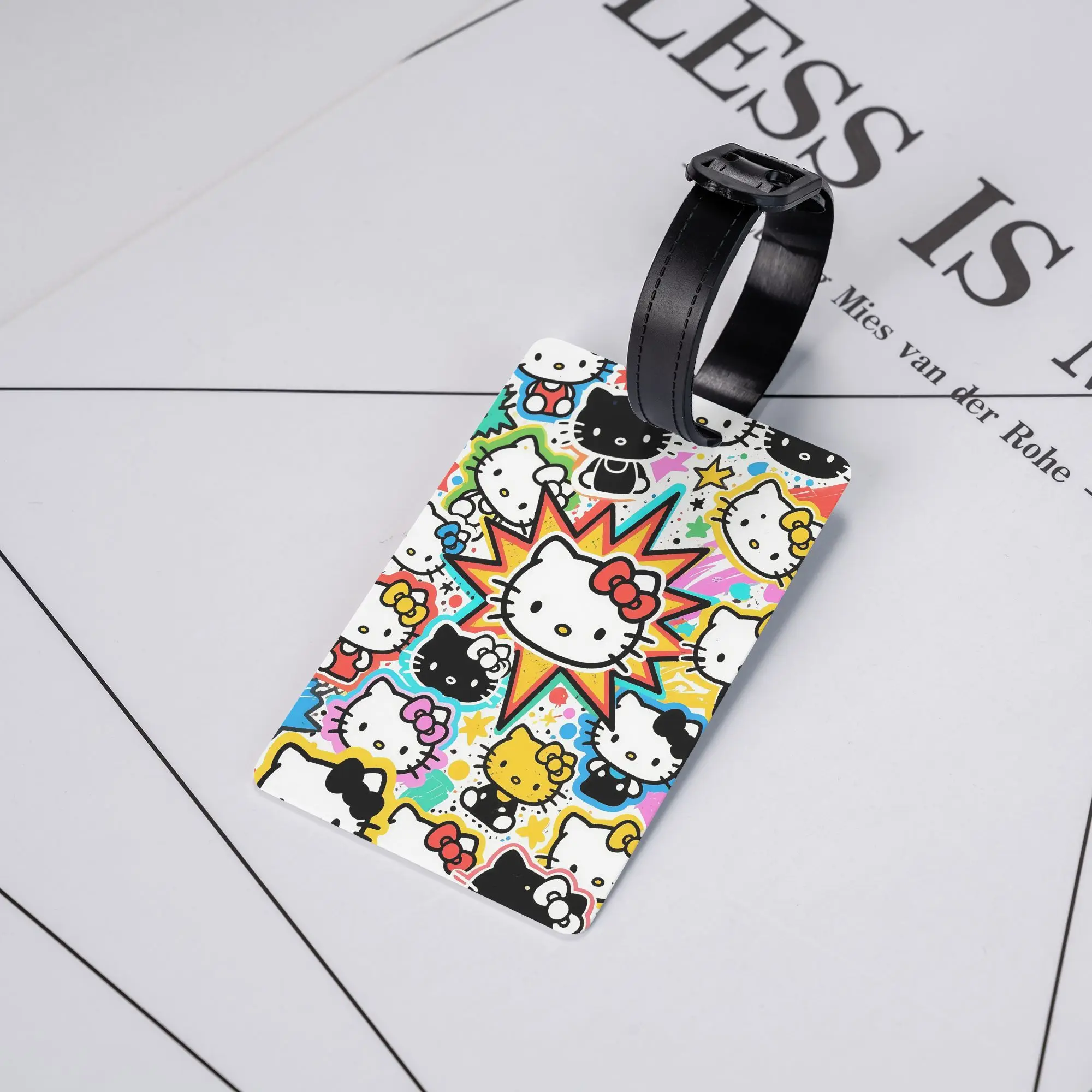 

Hello Kitty Cat мультфильм багажная бирка чемодан силикагель дорожные аксессуары держатель багажная бирка ID адрес багажная бирка подарки