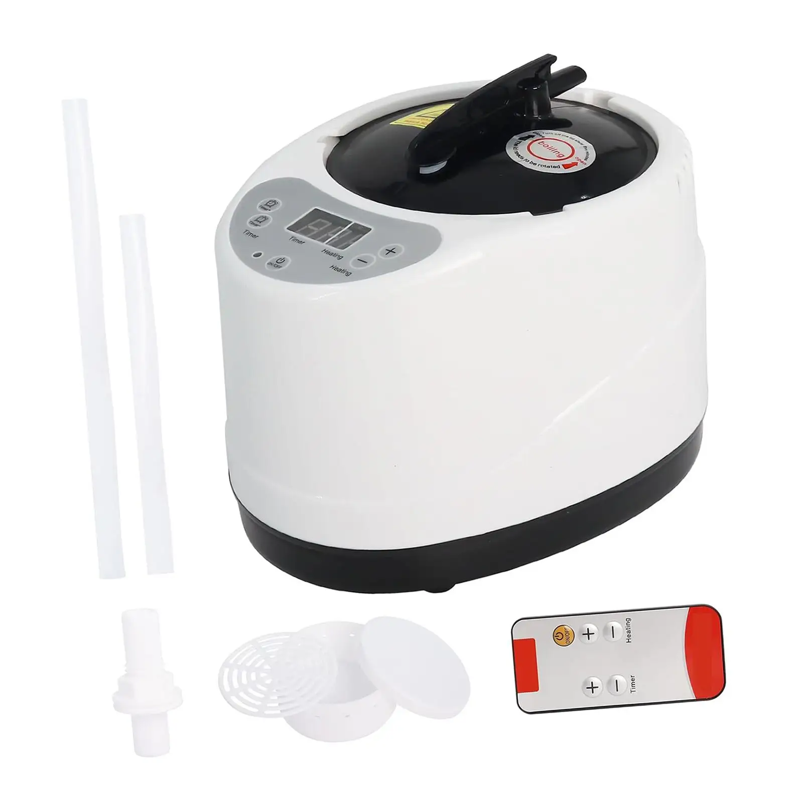 3L Sauna Steamer Easy to Clean Leakproof Lid Steam Generator for Dorm Hotel