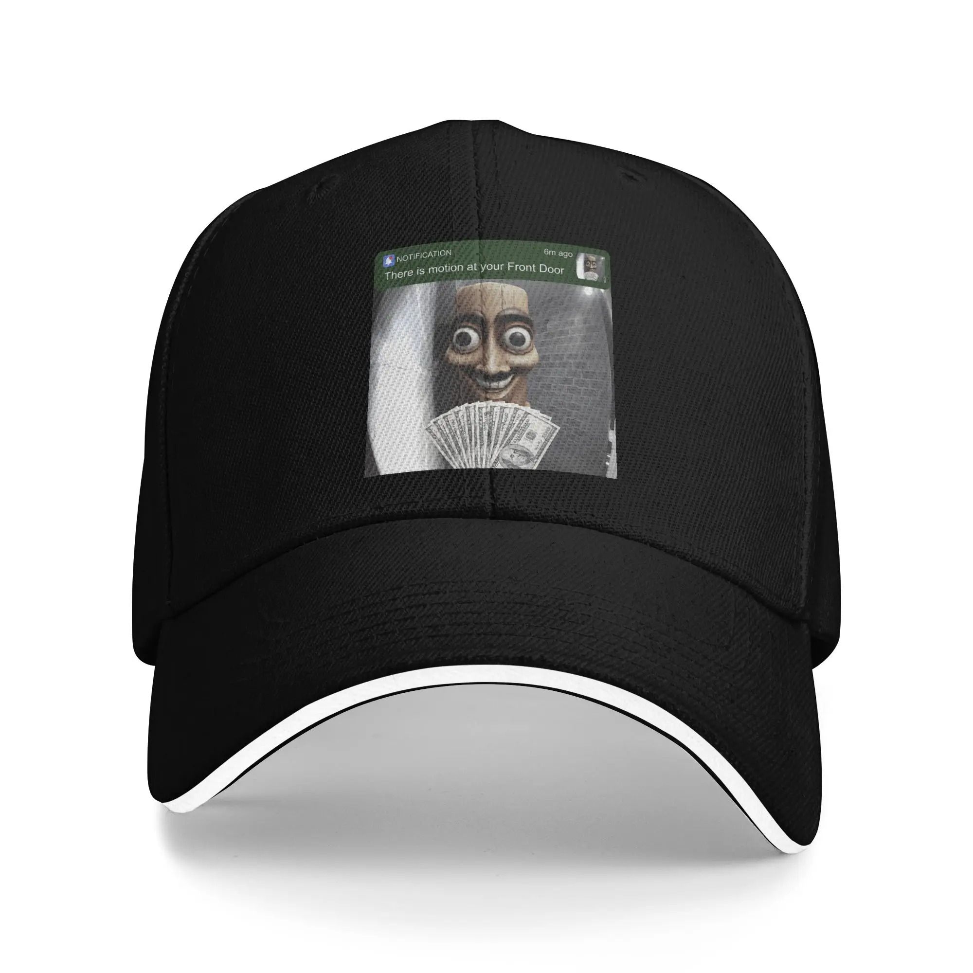 There is Motion at Your Front Door Tung Tung Tung sahur Meme Baseball Cap Hip Hop Hats Wholesale Hiking Fishing Baseball Caps