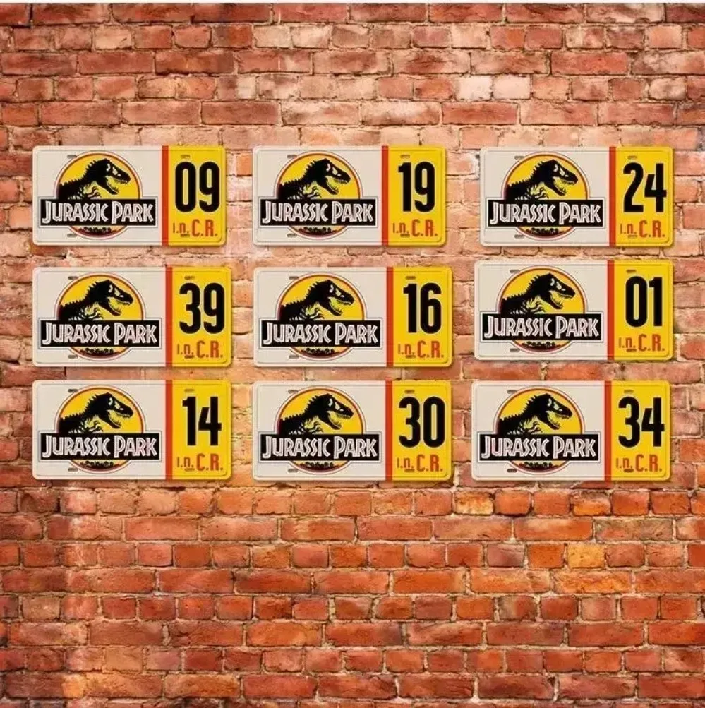 Jurassic Park Explorer Vintage Metal Sign | Prehistoric Decor for Garage | Club/Bar/Pub/Hotel Wall Art