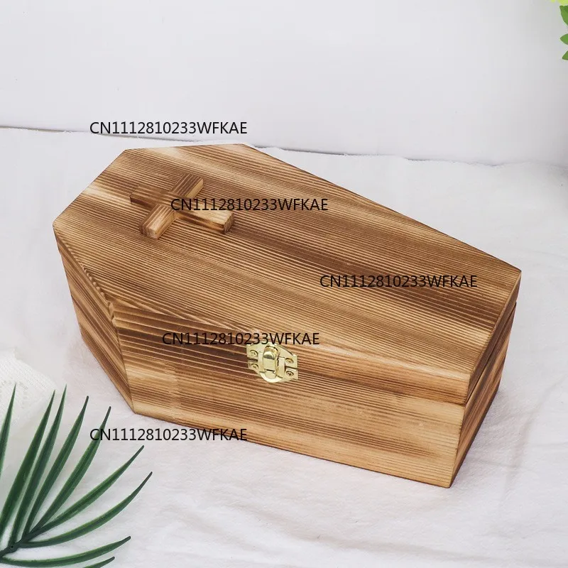 Wooden Pet Urn Pet Memorial Supplies Pet Cat and Dog Funeral Flip Urn Memorial Box