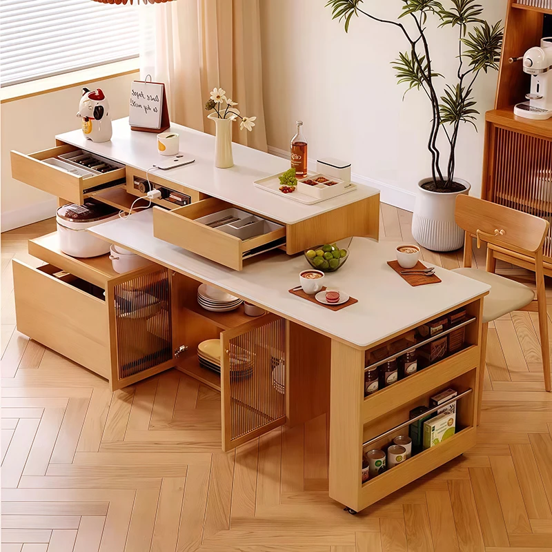 

Round Complete Dining Room Table Bedside Kitchen Table Restaurant Service Extendable Tavolo Rotondo Pranzo Furniture Home