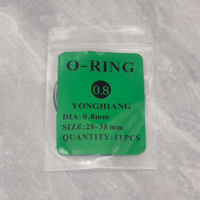 Watch Repair Tools1box Watch Case Rubber Waterproof O-Ring Watch Bottom Cover Gasket 0.5/0.6/0.7/0.8/0.9mm O-Ring Seal Gasket