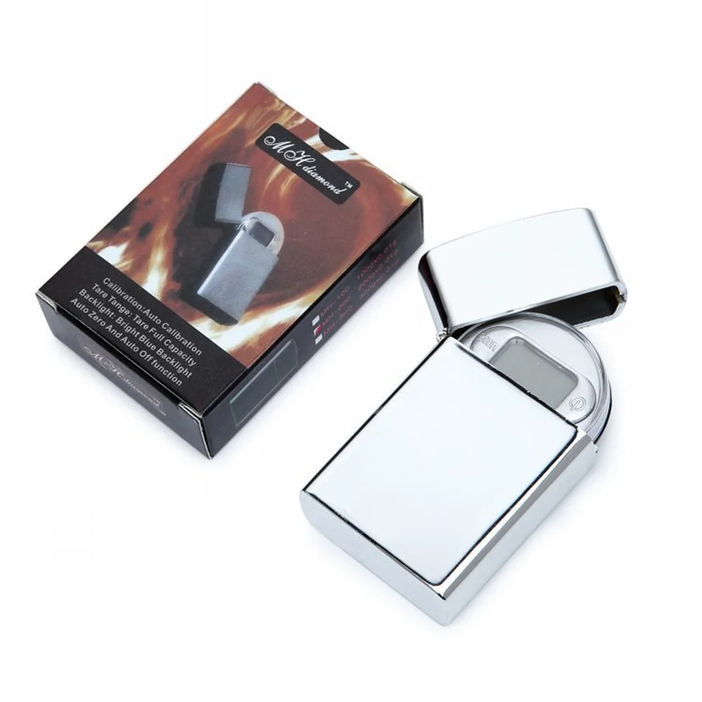 

100G/0.01G Mini Scale Lighter Shape Electronic Jewelry Weighing Scale Compact Stainless Lcd Portable Kitchen Bar