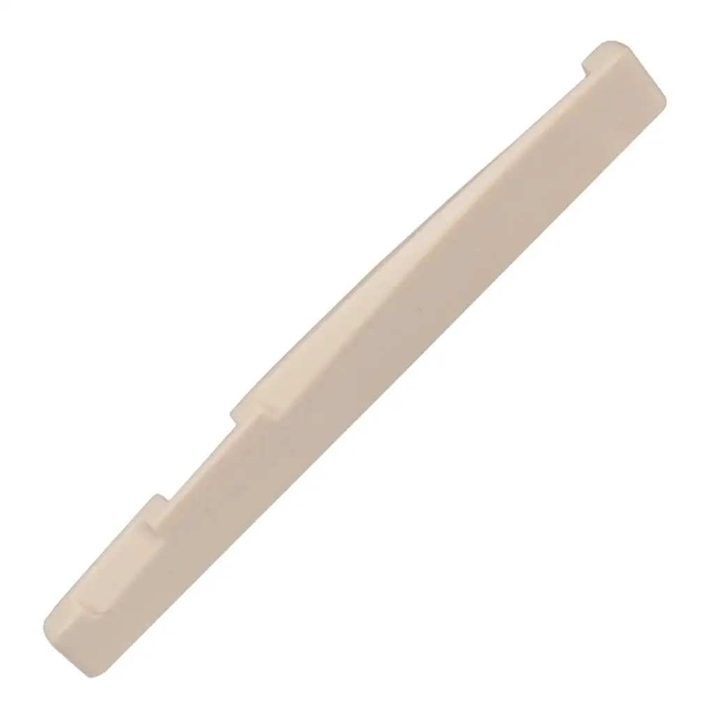 Lefty Acoustic Guitar Saddle Nut Plastic Slotted 6 String Repair Part for Folk Guitar Setup