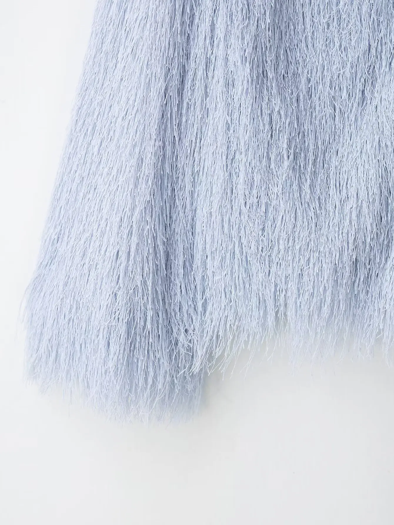 Mantel Jaket Leher Bulat Pendek Dekorasi Rumbai Mode Baru Musim Gugur Wanita Atasan Chic Mantel Wanita Saku Samping Lengan Panjang Retro