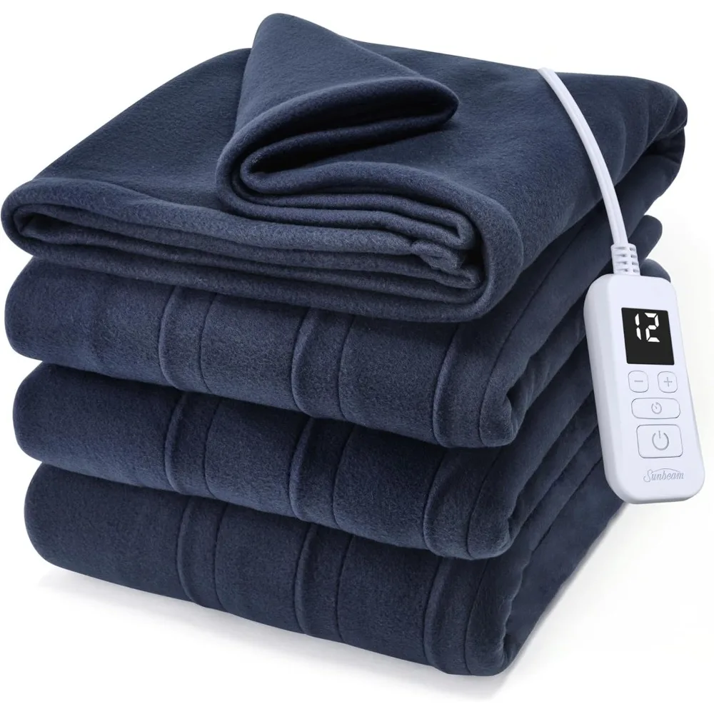 

Ultra Fleece Heated Electric Blanket, 84x72 Inches, 12 Heat Settings, Auto Shut-Off, Fast Heating, Machine Washable
