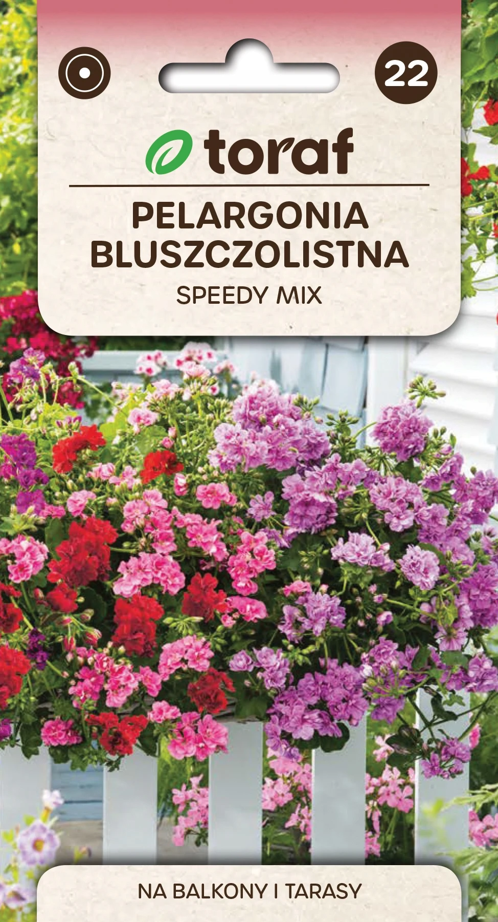 Pelargonium hangende snelkleurmix Bloemzaden-615 Toraf