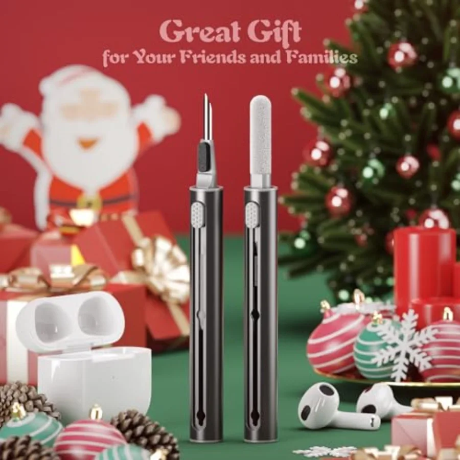 طقم تنظيف لأجهزة Airpods Pro 1 2 3 قلم تنظيف متعدد الوظائف مع فرشاة ناعمة إسفنجة متدفقة لسماعات الأذن بلوتوث نظيفة