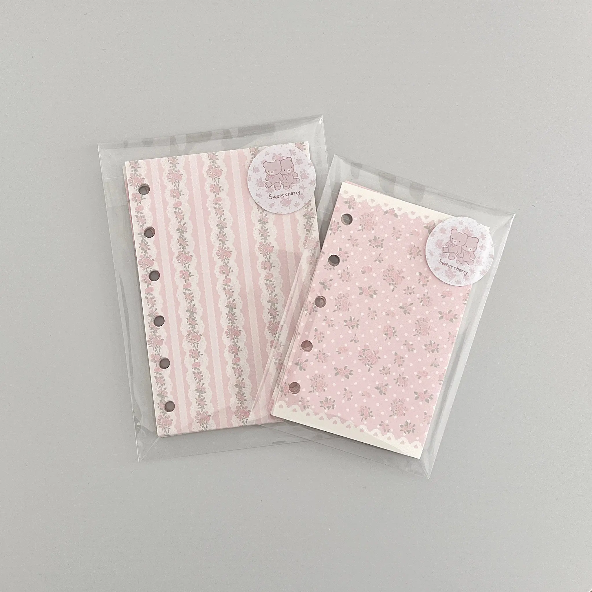 30Pcs Ditsy Floral M5/A7 5-Hole & 6-Hole Loose Leaf Refill Paper Notebook Binder Inserts for Journal Planner Replacement Pages