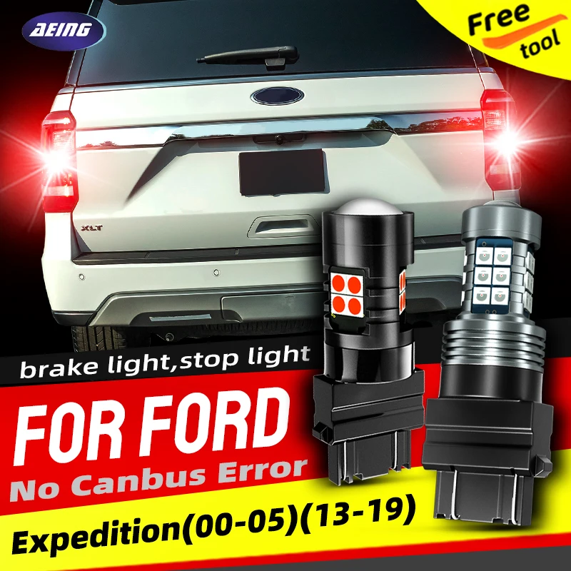 

2pcs Car LED Brake Stop Lights Blubs Red For Ford Expedition 2000 2001 2002 2003 2004 2005 2013 2014 2015 2016 2017 2018 2019