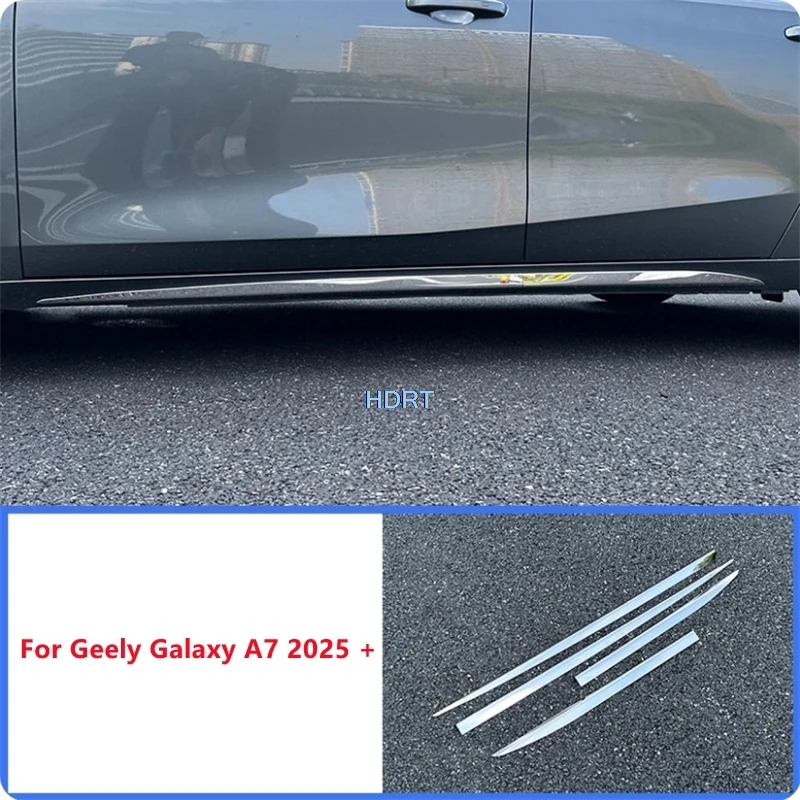 

For Geely Galaxy A7 2025 + Door Side Skirt Edge Body Trim Cover Car Styling Protector Decoration Accessories Exterior Sticker