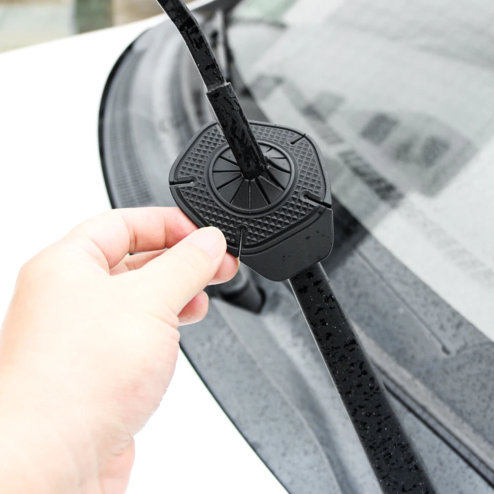 2pcs Universal Car Windshield Wiper Protective Cover for Prevent Debris Leaf Falling Wiper Bottom Hole Dustproof Cover