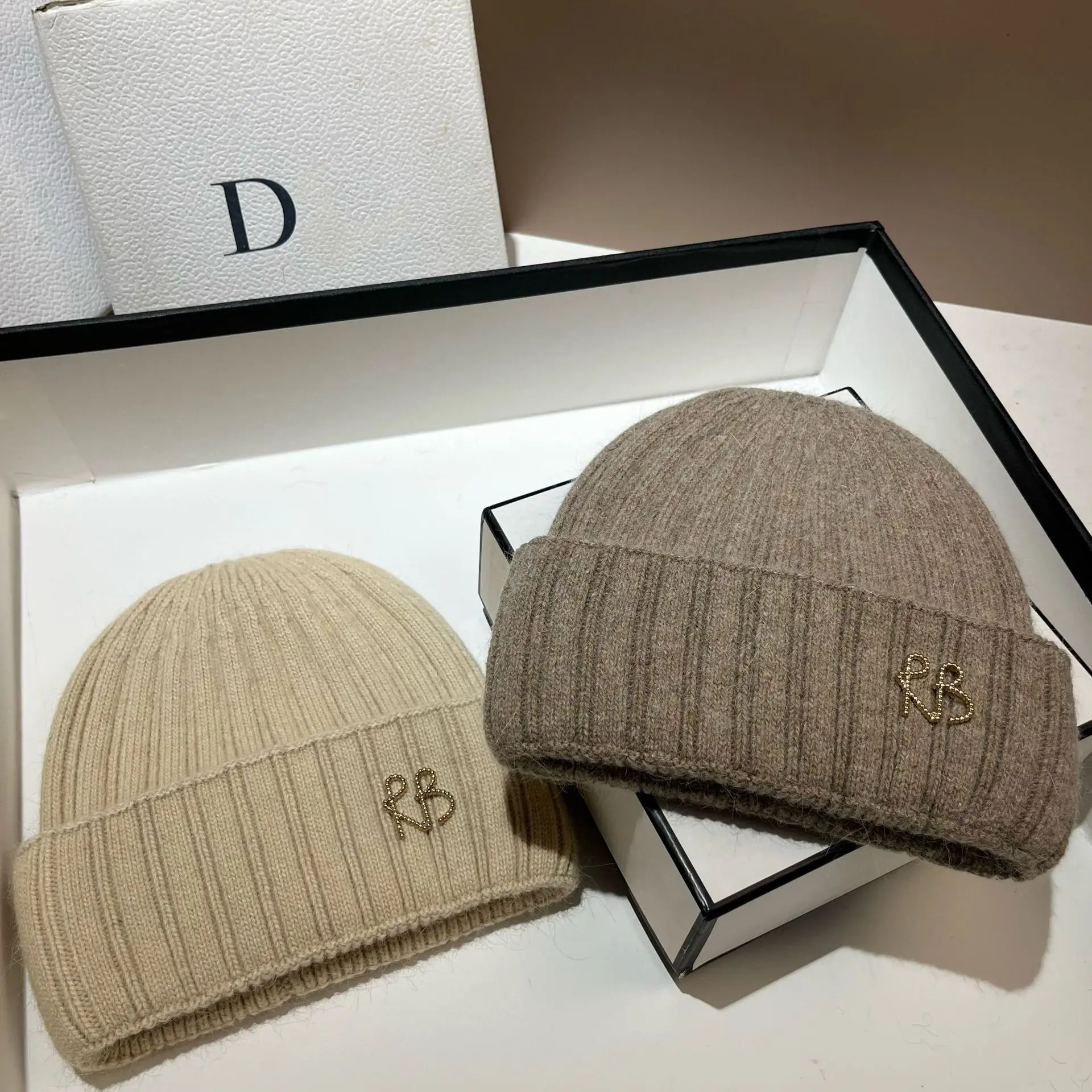 

Женская эластичная вязаная шапка — толстая шапка из ангорской шерсти для экстремально холода, складная грелка для ушей, дышащая и гипоаллергенная