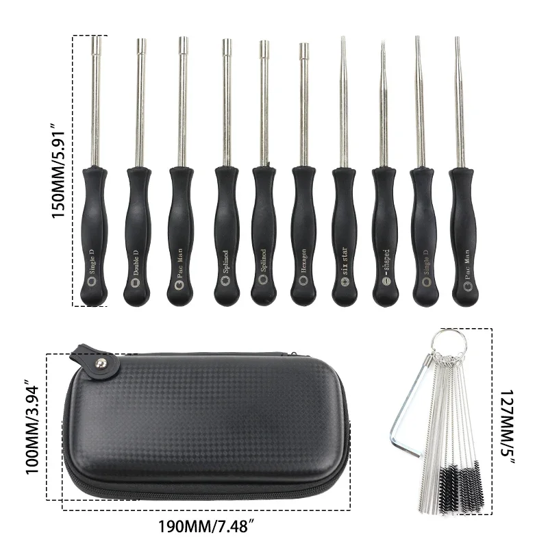 Motorcycle Tools Parts Synthetic Resin Carburetor Adjustment Kit For Dirt Bike 10 Piece Screwdriver Set Motocross Accessories