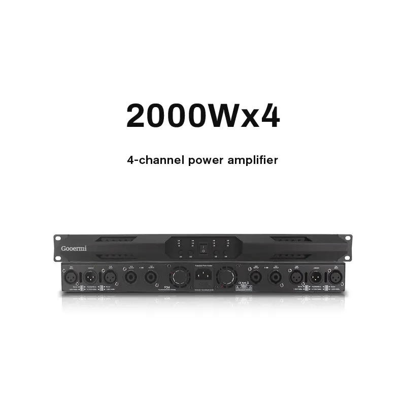 Gooermi-D400 New Product Digital Audio Amplifier Subwoofer Power Amplifier For Karaoke Outdoor