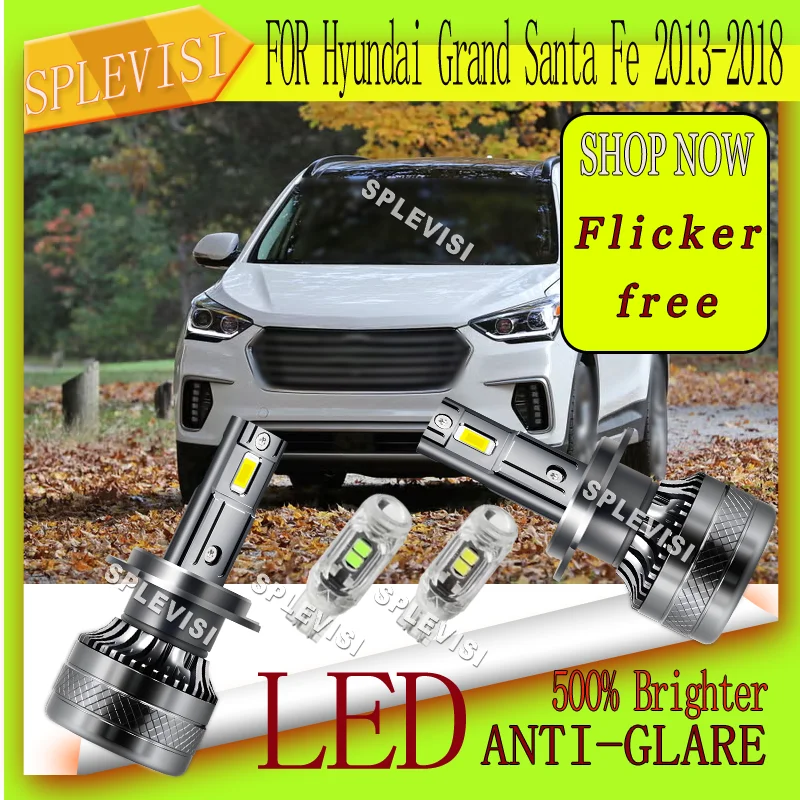 

IP68 Wateproof Dependable Nighttime Illumination 20000LM LED HEADLIGHT For Hyundai Grand Santa Fe 2013 2014 2015 2016 2017 2018