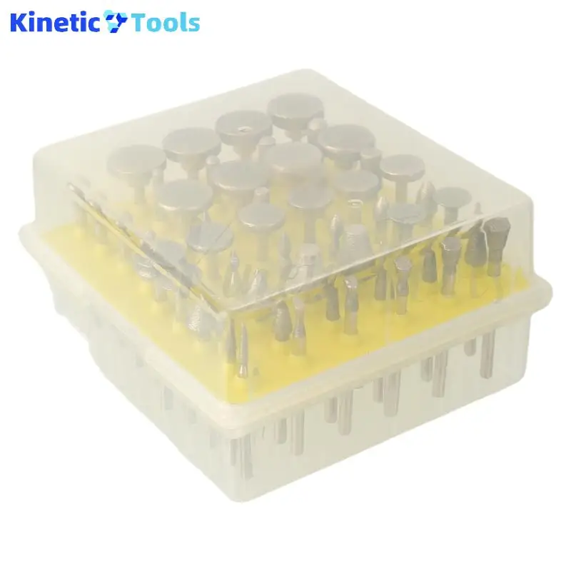 

50pcs Diamond Grinding Heads Set Shank Grinding Burrs For Dremel Abrasive Rotary Tools Grinder Head Diamond Burr