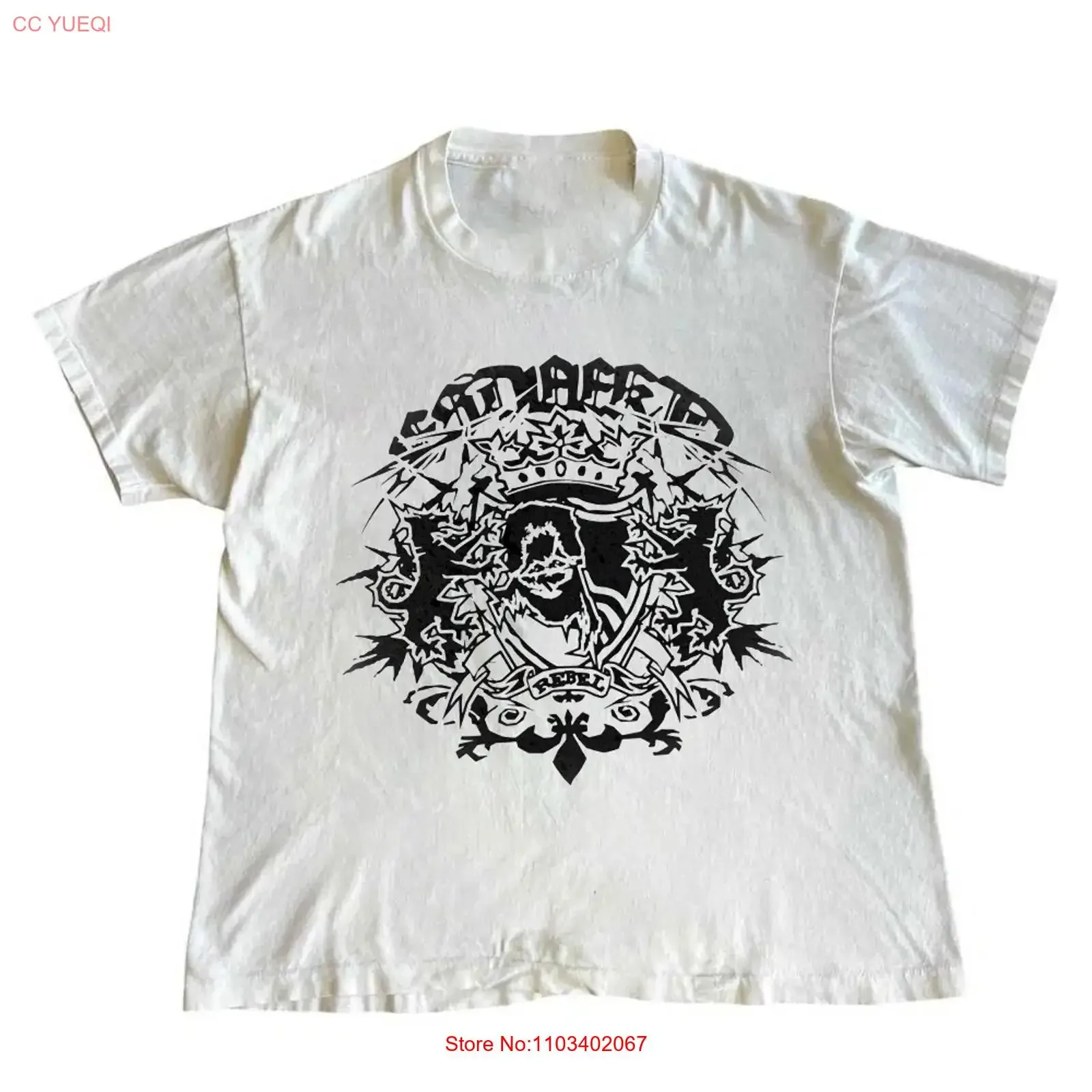Редкая футболка Esdeekid Rebel для фанатов, белая, размеры S-5XL, винтажная, мягкая, универсальная, дышащая, модель SG542