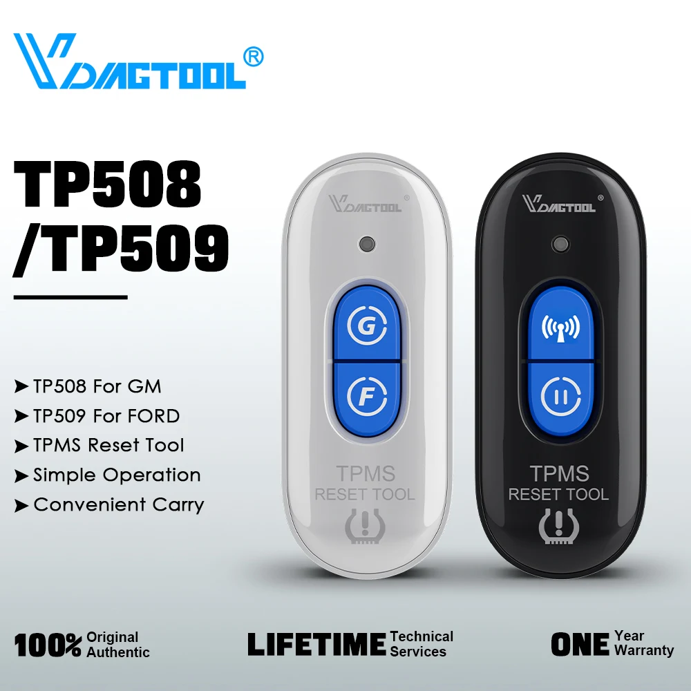 

VDIAGTOOL TPMS Reset Tool TP508 For GM Tire Pressure Activation Tool TP509 For Ford TPMS Accessories For 315 & 433 MHz Sensor