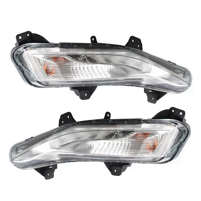 Car Bumper Turn Signal Lights W/ LED DRL Passage Fog Lamp For Chevy Malibu 2019-2022 84575553, 84575552