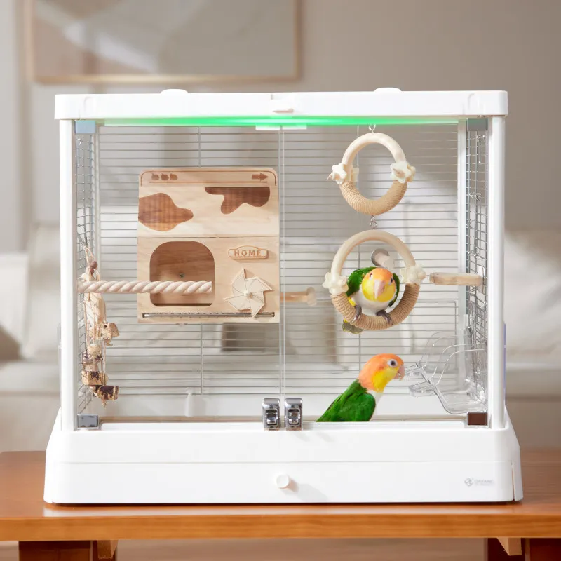 

Luxury Flight Bird Cages Outside Goods Iron Acrylic Goldfinch Bird Cages Pedestal Toys Supplies Jaula Para Canarios Pet Supplies