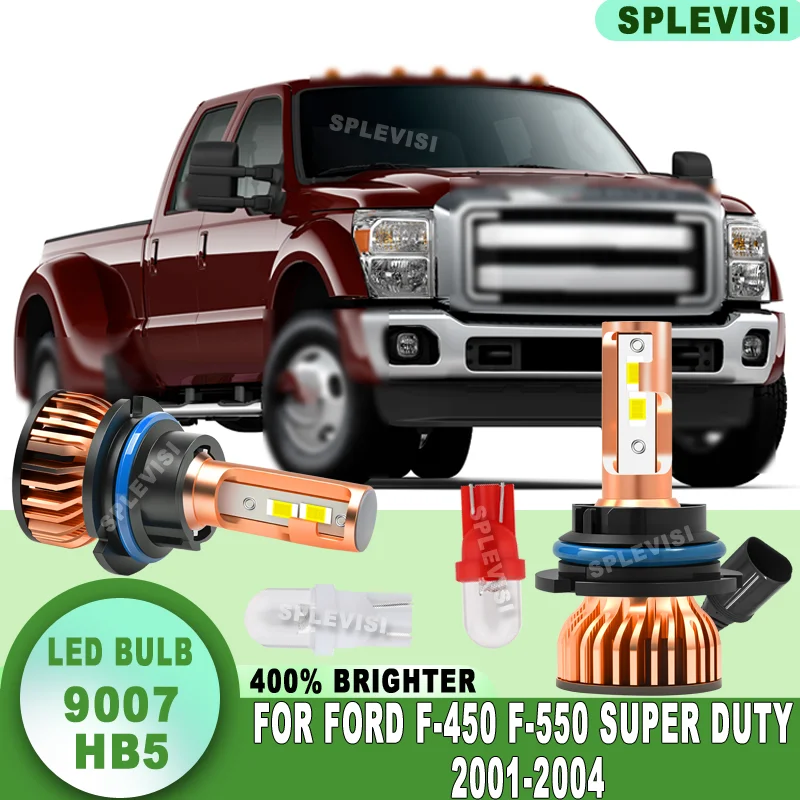 

9007/HB5 Fast Heat Dissipation Tool-free Install Stable Beam LED HEADLIGHT For Ford F-450 F-550 Super Duty 2001 2002 2003 2004