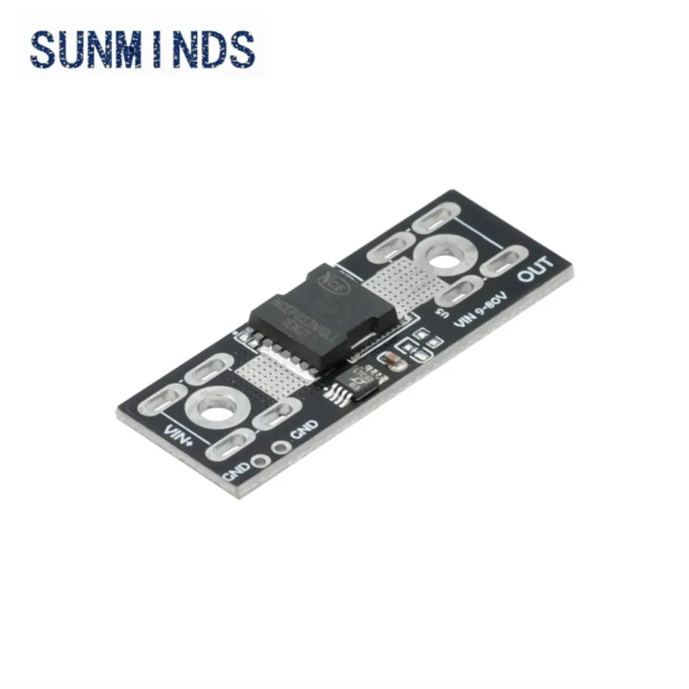 9-80V 50A High Current Ideal Diode Module Solar Anti-reverse Charging Anti-Reverse Current Protection with Binding Post