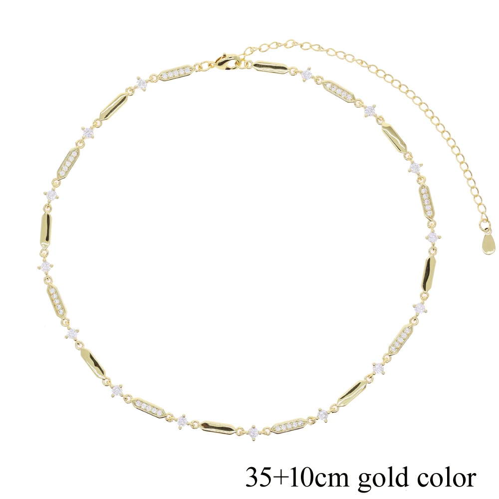 2026 New Arrivals Iced Out Bling Fashion Enamel Blue Color CZ Sexy Y Shaped Necklace for Women Jewelry Wholesale