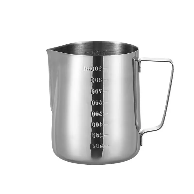 

Stainless steel, pointed mouth coffee latte cup