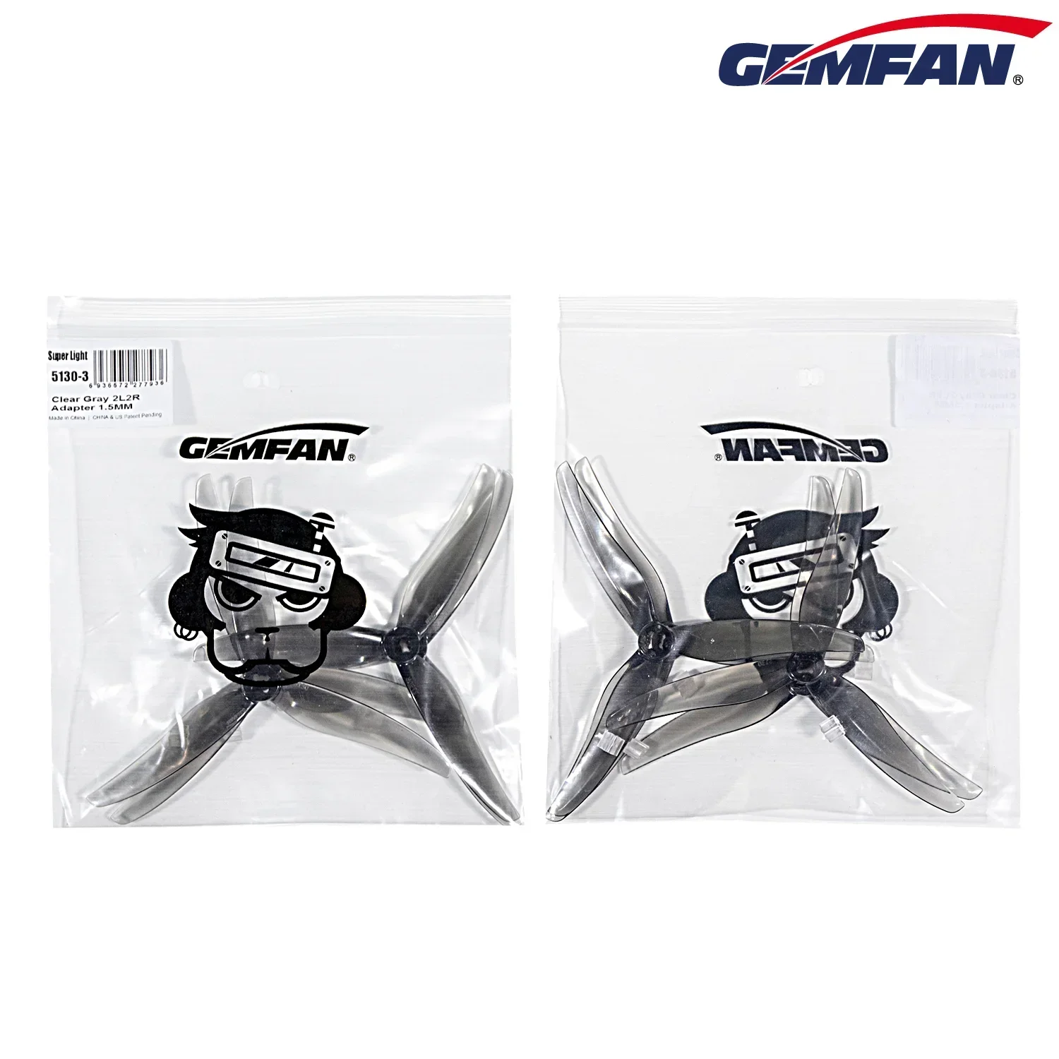 2 пары GEMFAN SL 5130-3 реквизита для ПК с 3 лопастями — 5 дюймов, для FPV Multirotor Freestyle