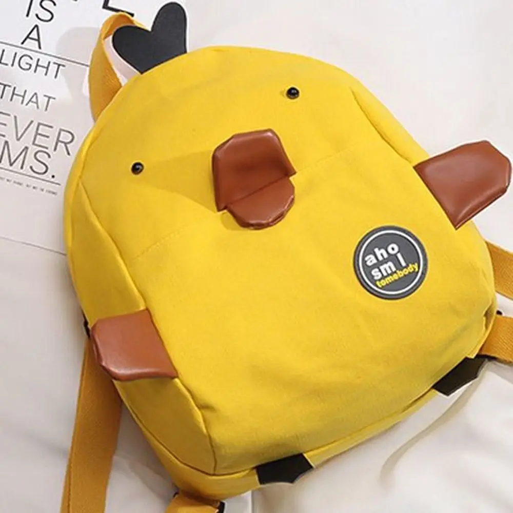 

Unique Cartoon Duck Toddler Backpack Lightweight Cute Children's School Bag Nylon Large Capacity Cartoon Shoulder Bag Pack