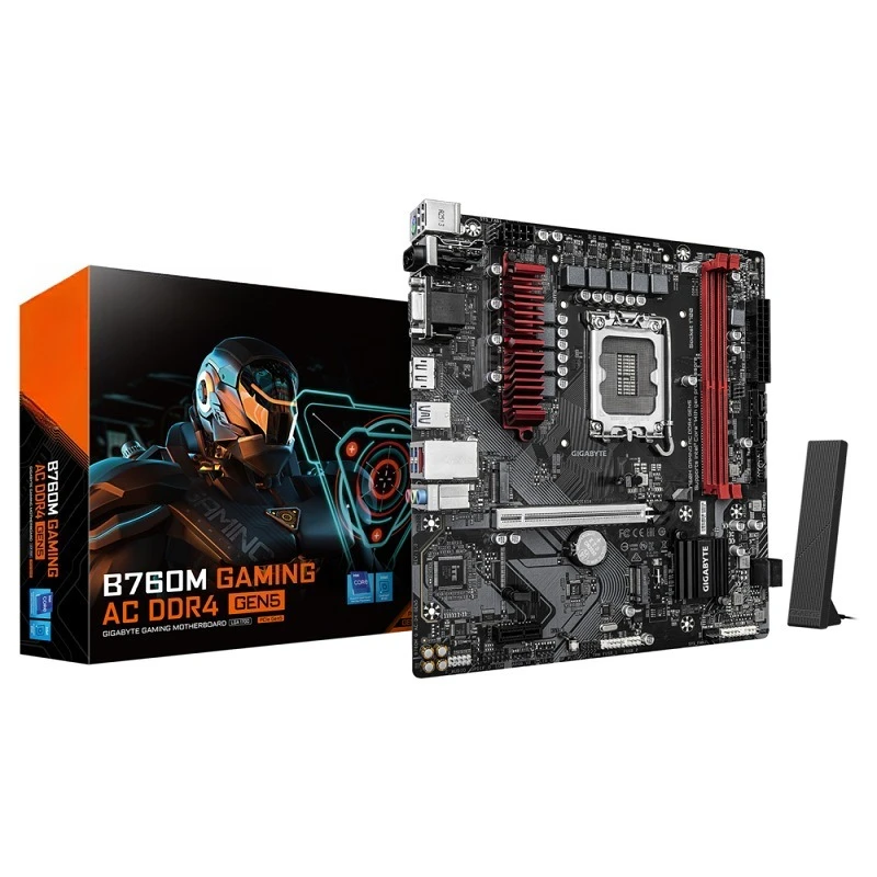 B760M GAMING AC DDR4 Motherboard for Intel 14400F 13400F LGA1700 Gaming PC