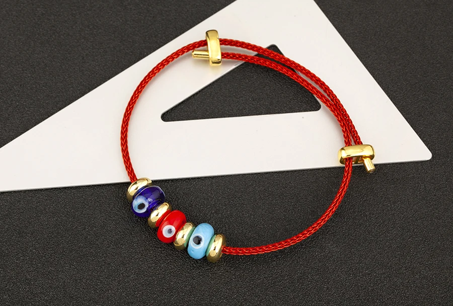 Nidin Neue Mode Glück Türkischen Bösen blick Seil Armband Einstellbar Für Frauen Weibliche Punk Stil Persönlichkeit Design Schmuck Geschenke – Detail 4