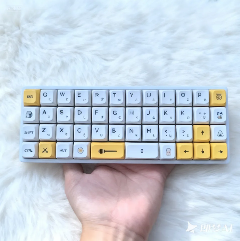 

Комплект клавиатуры Planck 40%, индивидуальная беспроводная двухрежимная/трехрежимная горячая замена, сверхкомпактная игровая механическая клавиатура с 3D-печатью, подарок
