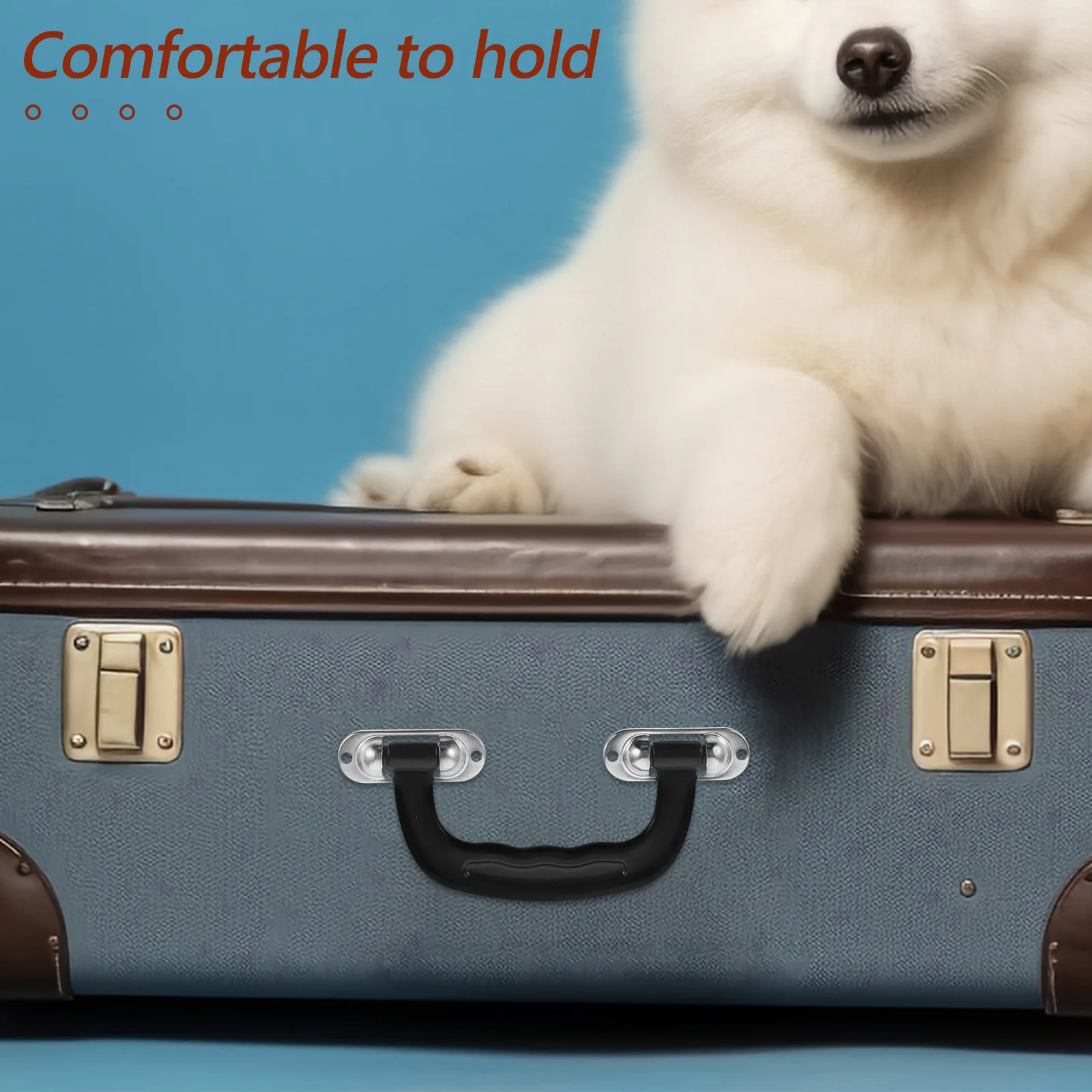 

2Pcs Suitcase Handle Grip Replacement Plastic Metal Durable for Luggage Toolbox Travel Bag Accessories Suitcase Handle Grip