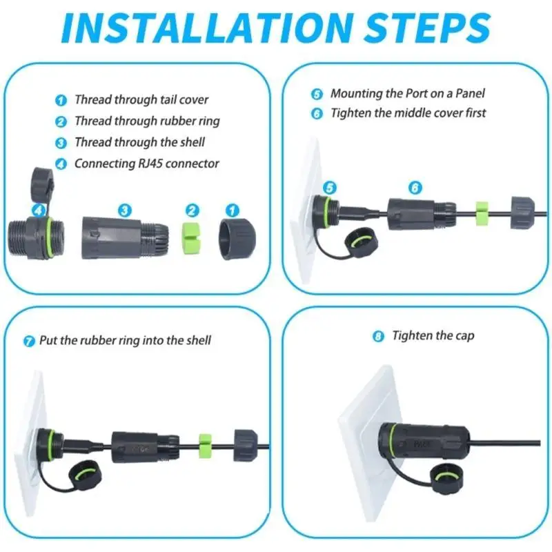 652F IP68 Waterproof Cable Type C Female Connector Suitable For All Weather Condition