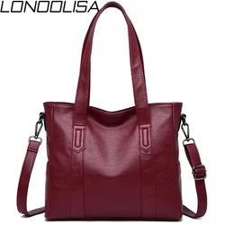 Marke Frauen tasche Leder Luxus Handtaschen Damen Taschen Designer Umhängetaschen für Frauen Tasche Bolsa Feminina Sack ein Haupt