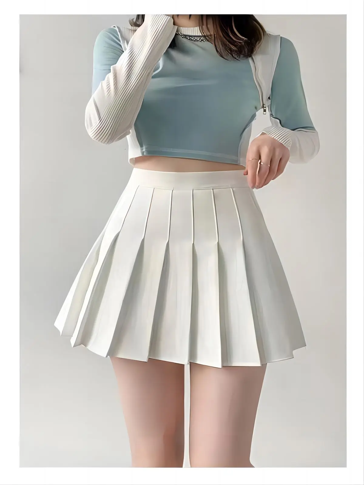 Faltenrock für Damen, elastische Taille, schwarzer Sommer-A-Linien-Rock, kleiner Spice Academy-Rock