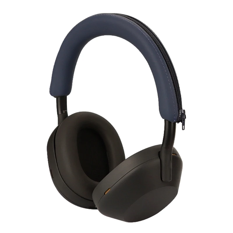 Universelle kopfhörer kopfband kopf strahl silikon abdeckung für sony WH-1000XM5 headset kopfband protektoren mit reiß verschluss abdeckung