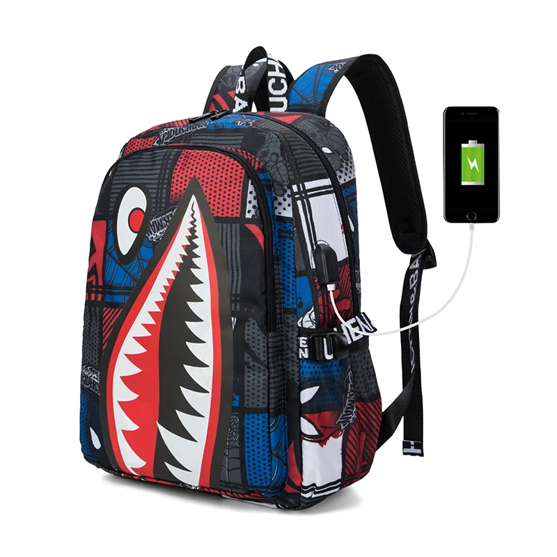 Anti-theft Backpack Men Waterproof Rucksack Backpacks for Women Casual Travel Backpack with USB Senior Student Schoolbag