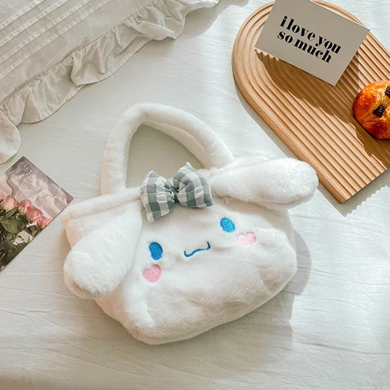 Hello Kitty pluszowa torba Kuromi torebka moja melodia Cinnamoroll schowek na ramię kosmetyczka kobiet pluszowy plecak prezent dziewczyna